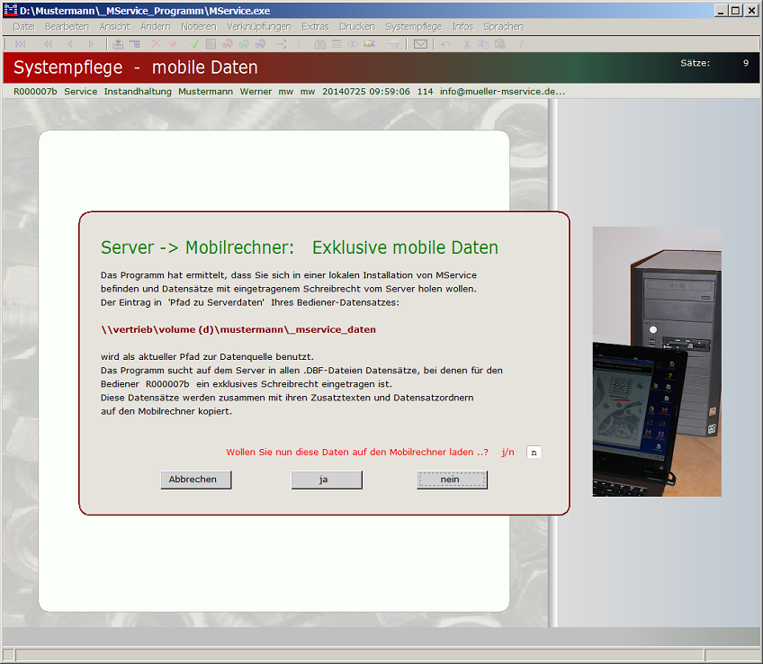 Runterladen exklusive Schreibrechte