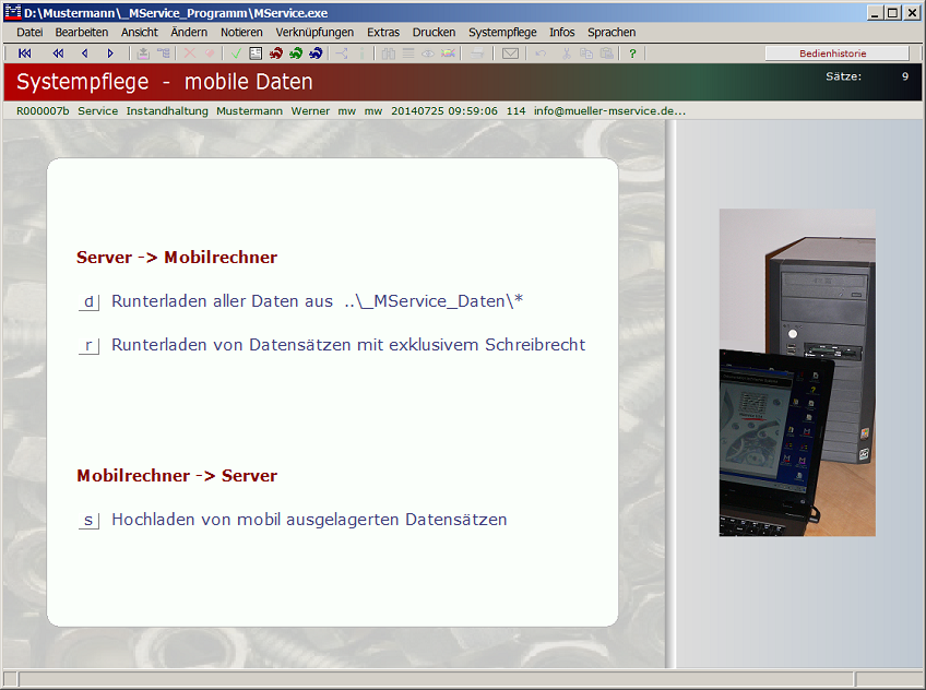 Themenmen&uuml; Mobilrechner